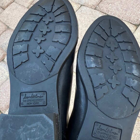 Sam Edelman Like New Penny Black Leather Riding Boot Size 5 / 35 - Picture 13 of 16